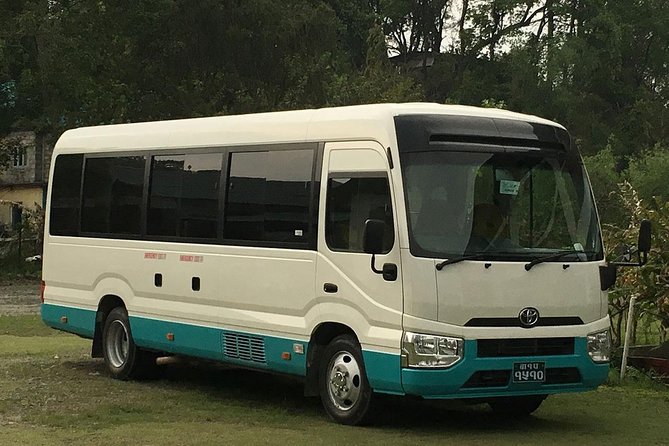 Ac Toyota Coaster Deluxe Coach Kathmandu to Pokhara - Leaving Kathmandu without the bus-station scramble