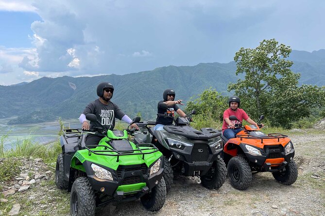 ATV Adventure Tour in Pokhara, Nepal - Climbing the 10-kilometer track toward Sarangkot