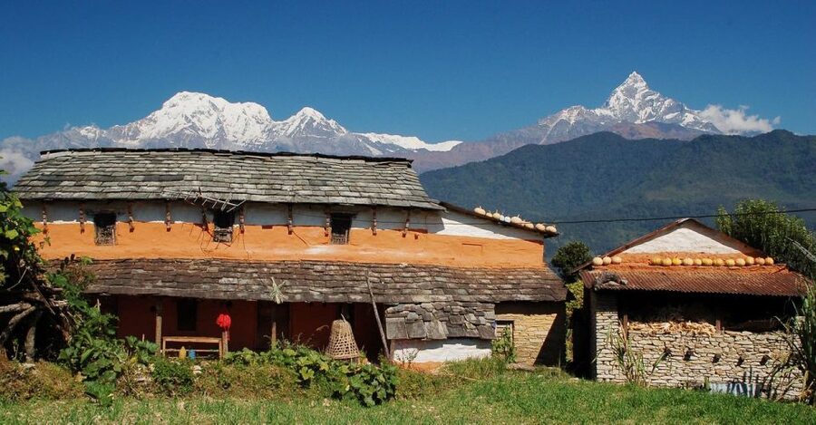 Australian Base Camp Day Hike From Pokhara - The uphill walk from Kande