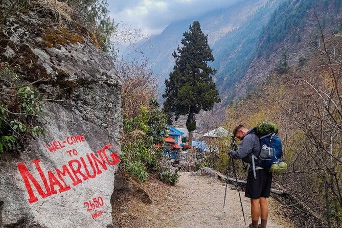Dancing in the Manaslu Circuit Trek - Day 4: Prok village, Mani walls, and forest