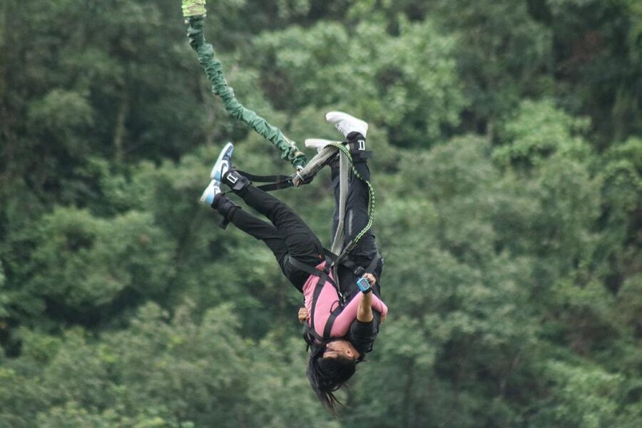 Double Dare: Tandem Bungee Adventure - From Lakeside pickup to the bungee site