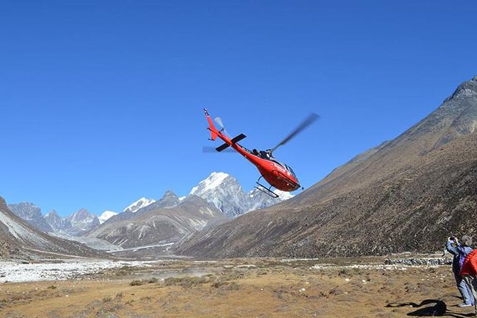 Everest Base Camp Helicopter Tour landing at Hotel Everest View - Lukla fuel stop and the famous mountain airport