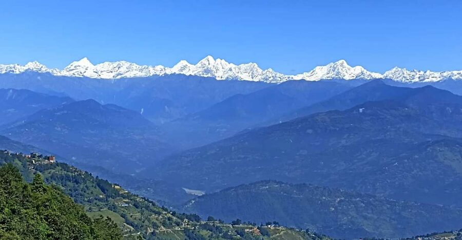 From Kathmandu: Everest View from Nagarkot & hike to Changu - The early drive from Kathmandu to Nagarkot