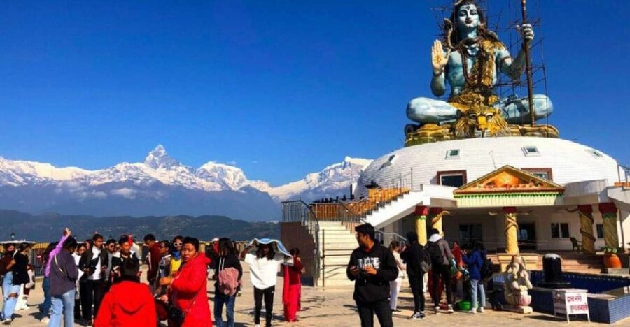 From Pokhara: Guided Day Jungle Hiking Tour with Boat Ride - Pumdikot and the giant Shiva statue