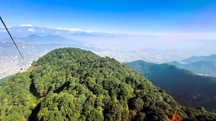 Kathmandu: Chandragiri Cable Car, and Swayambhu - Chandragiri Hills above Kathmandu