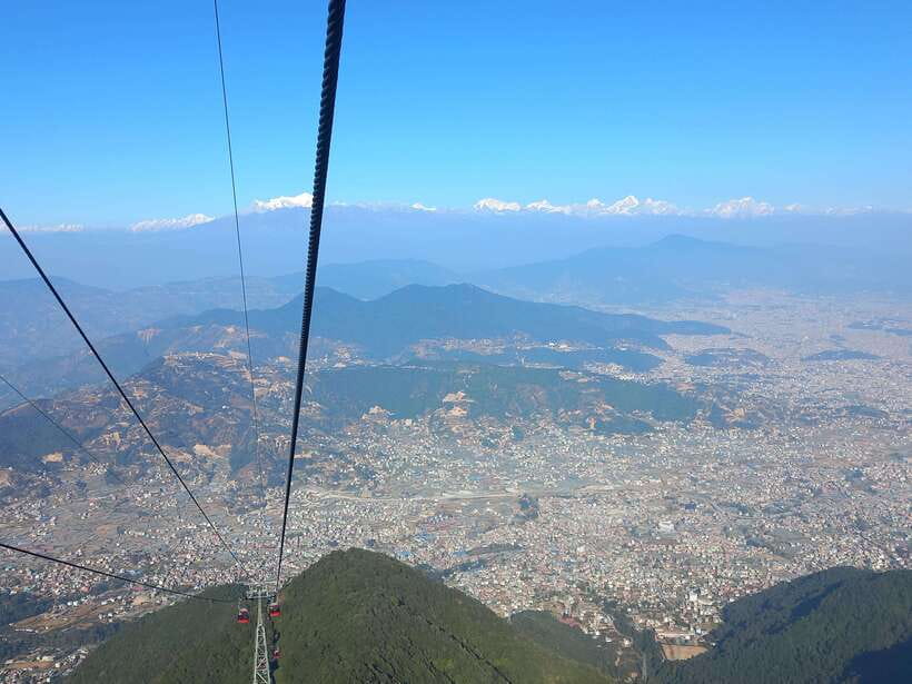 Kathmandu: Chandragiri Cable Car Half Day Tour - Mountain views from Chandragiri Hills