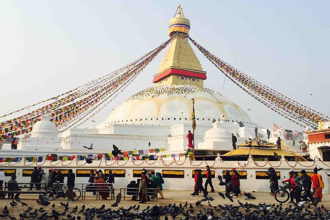 Kathmandu Highlights: Private UNESCO World Heritage Sites Tour - Boudhanath Stupa: Tibetan Buddhist ceremony and scale