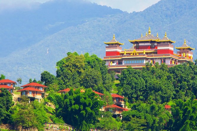 Kathmandu: Kopan Monastery and Boudhanath Stupa Day Tour - Kopan Monastery above the Kathmandu Valley