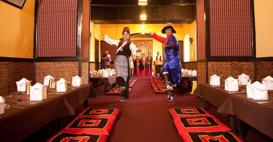 Kathmandu: Nepalese Cuisine dinner with traditional dance - The traditional platter and your food choices