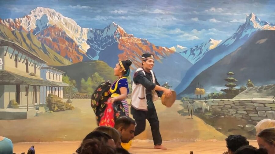 Kathmandu: Nepalese Cuisine dinner with traditional dance - The yak photo stop and a little audience participation