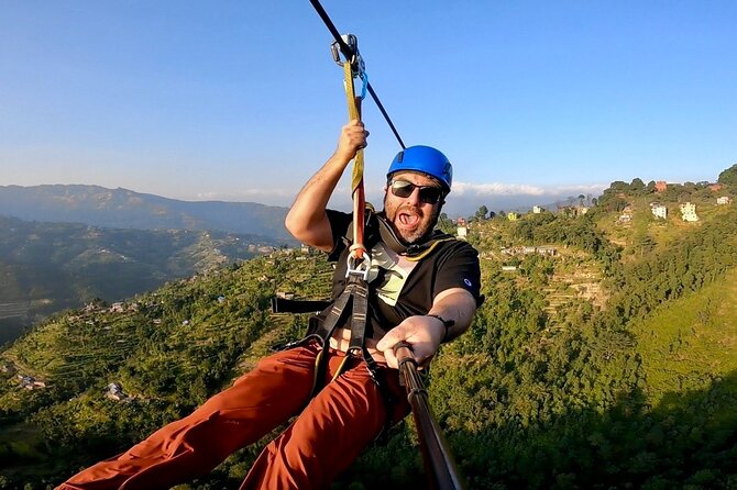 Kathmandu: Zipline Adventure in Dhulikhel with Pickup & Lunch - A fast mountain escape from Kathmandu