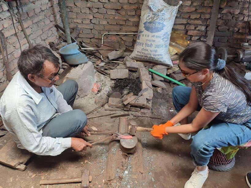 Knife Khukuri Making Workshop - Turning scrap metal into a Nepali khukuri