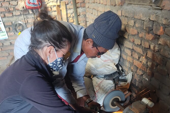 Knife (Khukuri) Making Workshop- Forge of the Gurkhas - Grinding, sparks, and the parts you cannot handle
