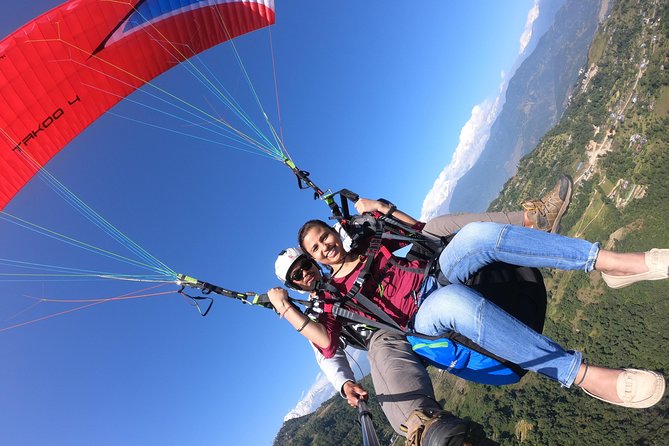 Paragliding at Sarangkot Pokhara - Thirty minutes above Phewa Lake