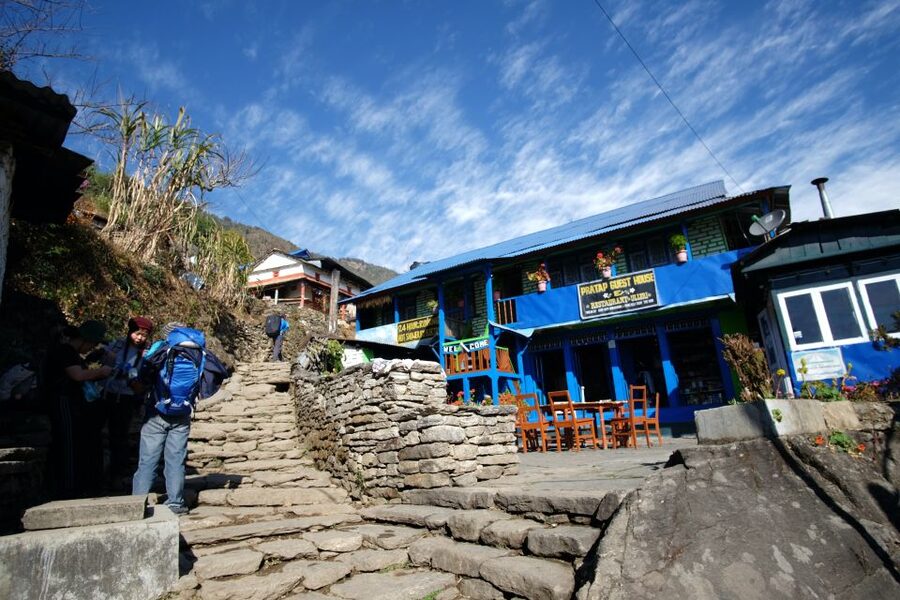 Pokhara: 5-Day Annapurna Base Camp Trek with Hot Spring - The long descent to Lower Sinuwa