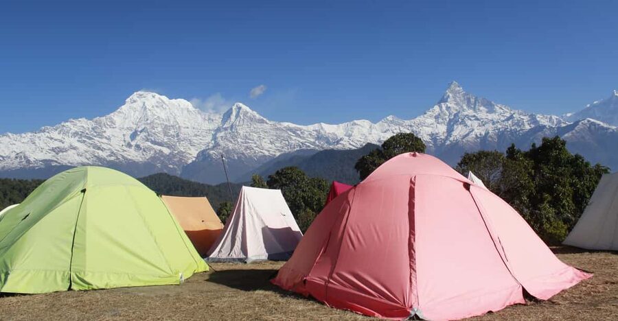 Pokhara: One night camping, campfire stay at Australian camp - From Pokhara to Kande, where the walk begins