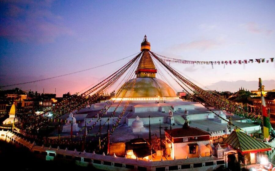 Spiritual Nepal: Expert insight into Multifaith Journey - Aarati and the closing light offering